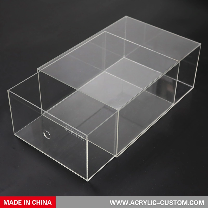 通気孔付きアクリル靴箱引き出し、卸売靴箱 