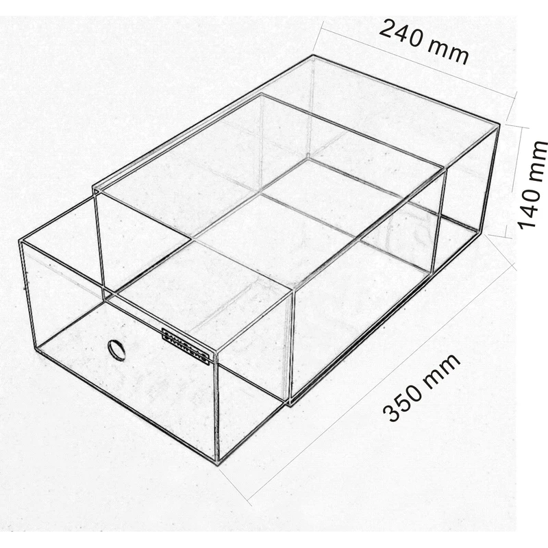 通気孔付きアクリル靴箱引き出し、卸売靴箱 