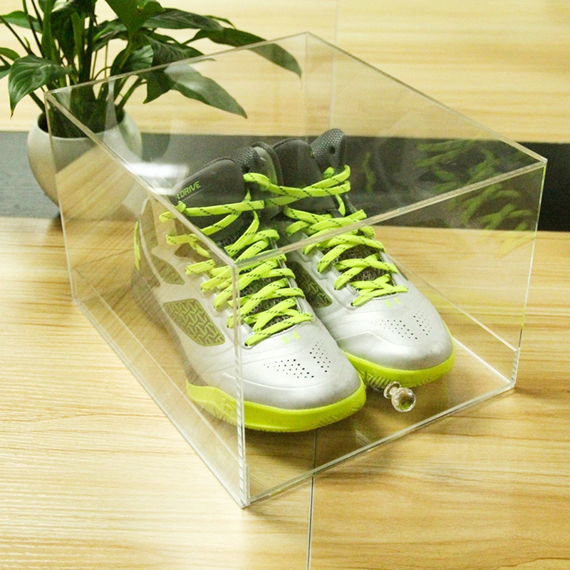 アクリル陳列ケース、引き出し付きアクリルスニーカー靴陳列ボックス 