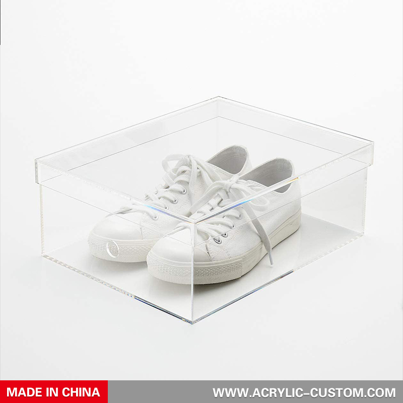 Factory Wholesale Clear Acrylic Shoe Sneaker Box For Shoe Storage