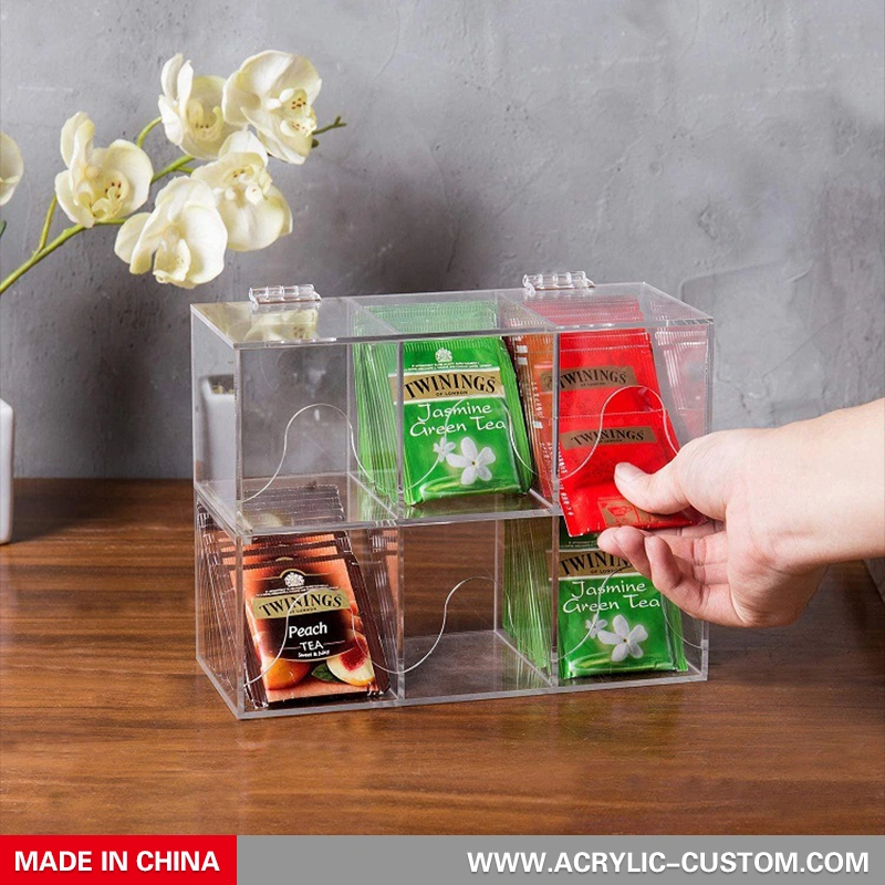 Пищевые акриловые коробки для хранения пакетов с кофе - акриловые коробки для пищевых продуктов
