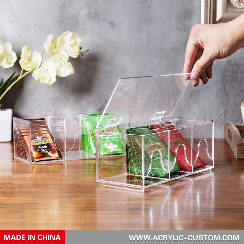 Пищевые акриловые коробки для хранения пакетов с кофе - акриловые коробки для пищевых продуктов