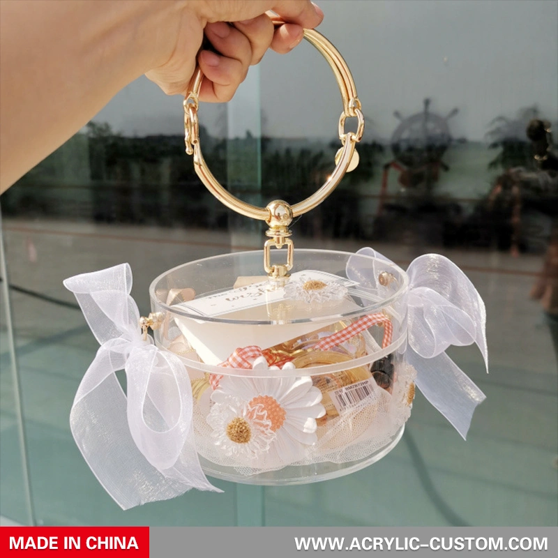 結婚式のための卸売高級アクリルキャンディー容器プラスチックギフトボックス 