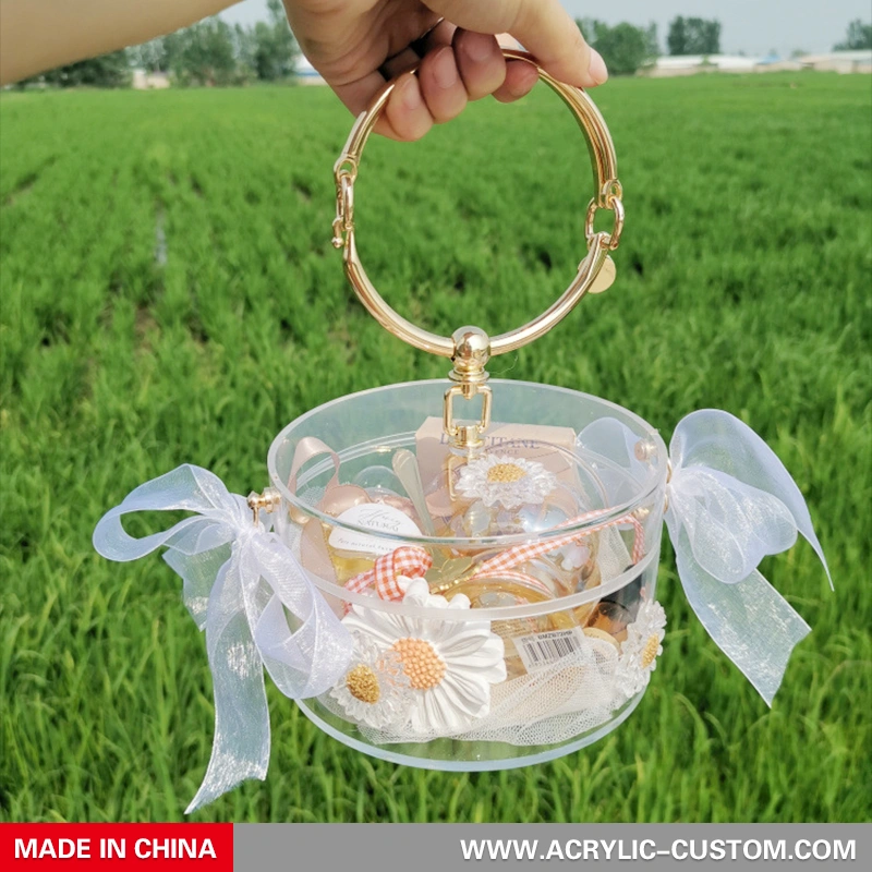 結婚式のための卸売高級アクリルキャンディー容器プラスチックギフトボックス 