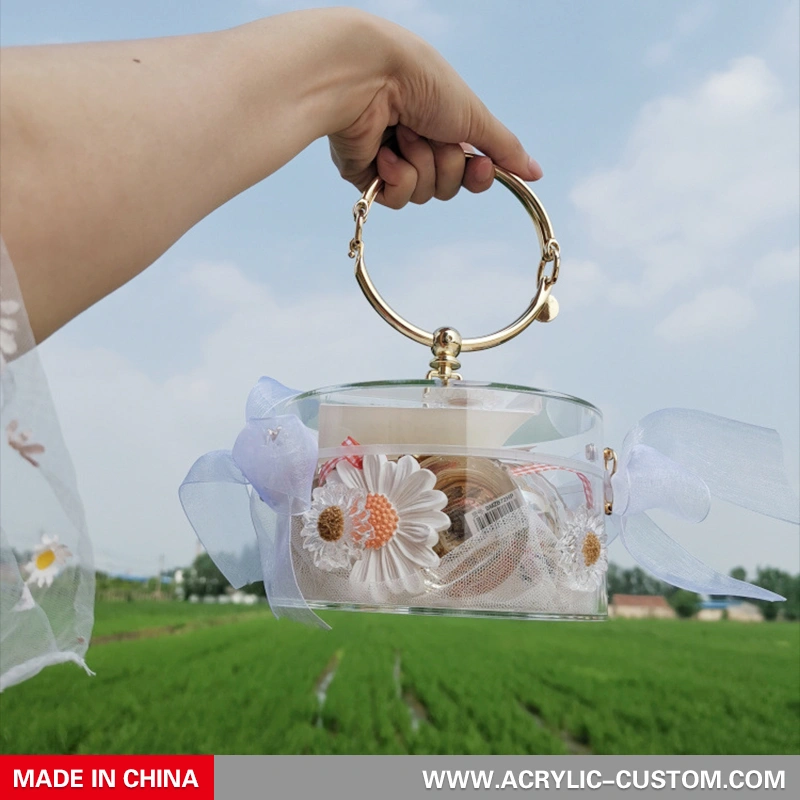 結婚式のための卸売高級アクリルキャンディー容器プラスチックギフトボックス 