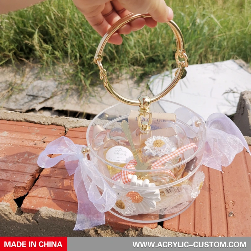 結婚式のための卸売高級アクリルキャンディー容器プラスチックギフトボックス 