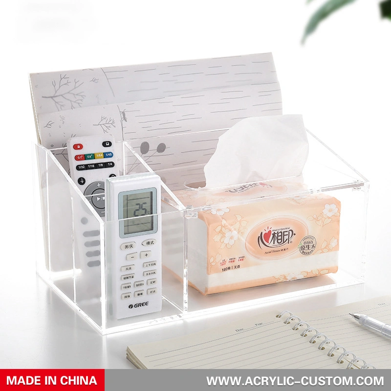 Multifunctional Tissue Boxes Holder - Acrylic Tissue Box Cover