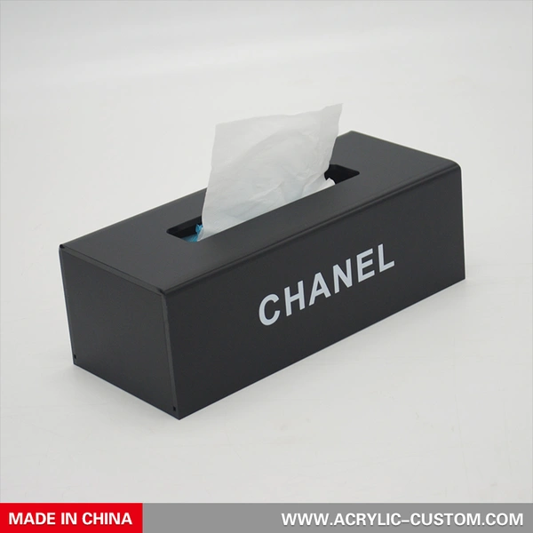 Acrylic Tissue Box Holder - Black Restaurant Tissue Box Covers