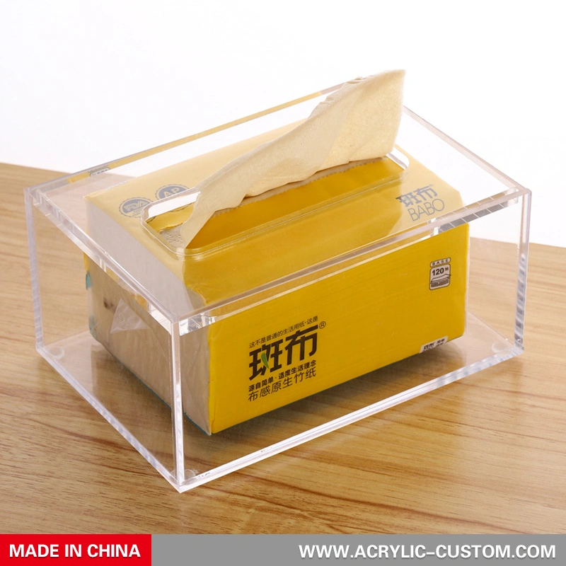 プラスチックナプキンホルダーカバー付き透明アクリルティッシュボックス-アクリル-custom.com 