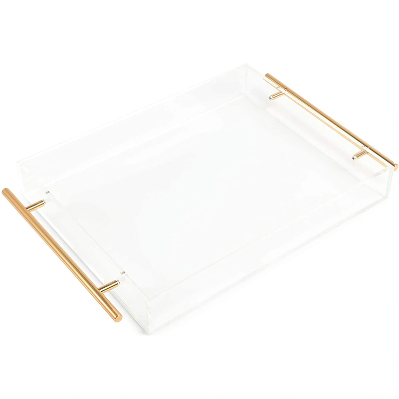 Clear Decor Tray - Acrylic Tray With Handle