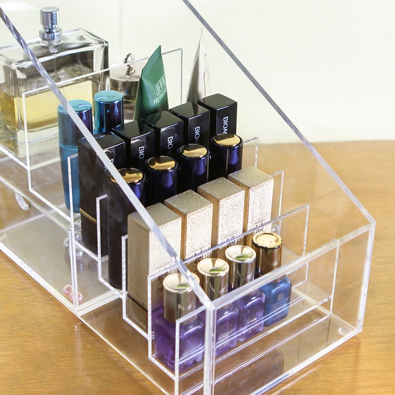 工場価格クリアアクリルメイクアップオーガナイザー、アクリルオーガナイザー卸売 
