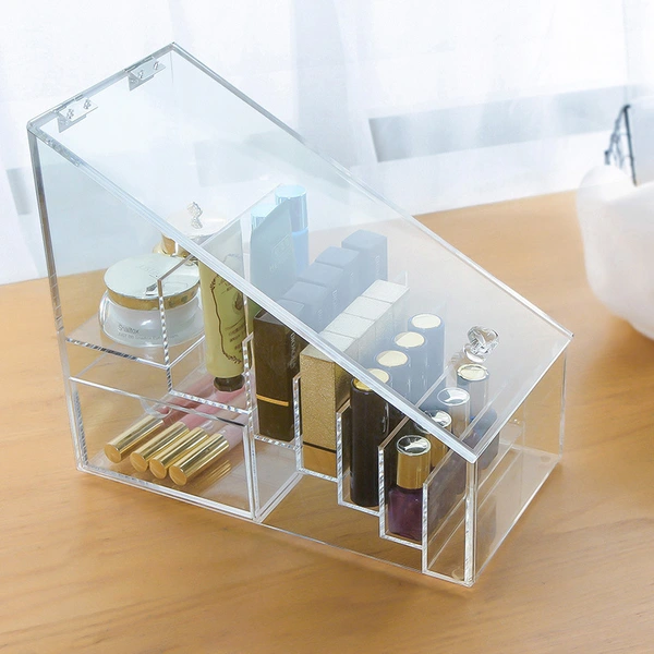 工場価格クリアアクリルメイクアップオーガナイザー、アクリルオーガナイザー卸売
