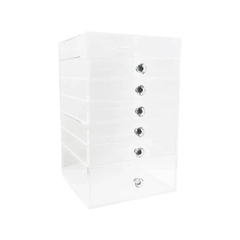 安いアクリルオーガナイザー、収納引き出し付きクリアメイクアップオーガナイザー 