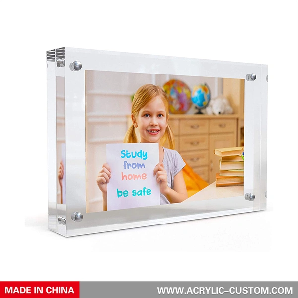 卸売アクリルフォトフレーム、磁気付きクリアフォトフレーム5 x 7