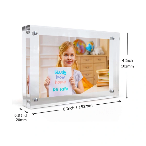 卸売アクリルフォトフレーム、磁気付きクリアフォトフレーム5 x 7