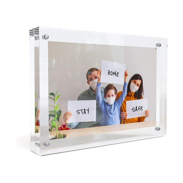 卸売アクリルフォトフレーム、磁気付きクリアフォトフレーム5 x 7