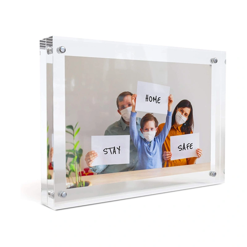 卸売アクリルフォトフレーム、磁気付きクリアフォトフレーム5 x 7 