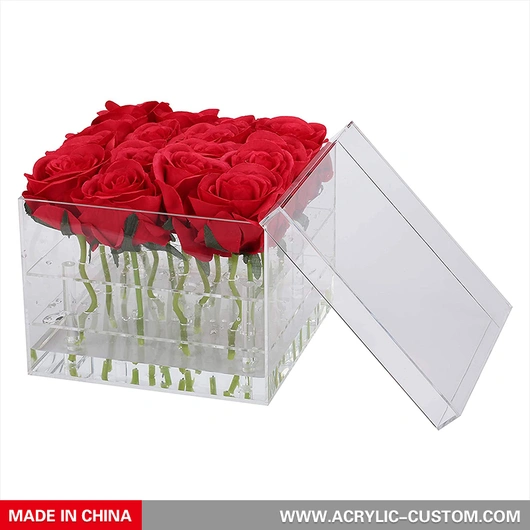 Boîte à fleurs en acrylique transparente – Jew Angel
