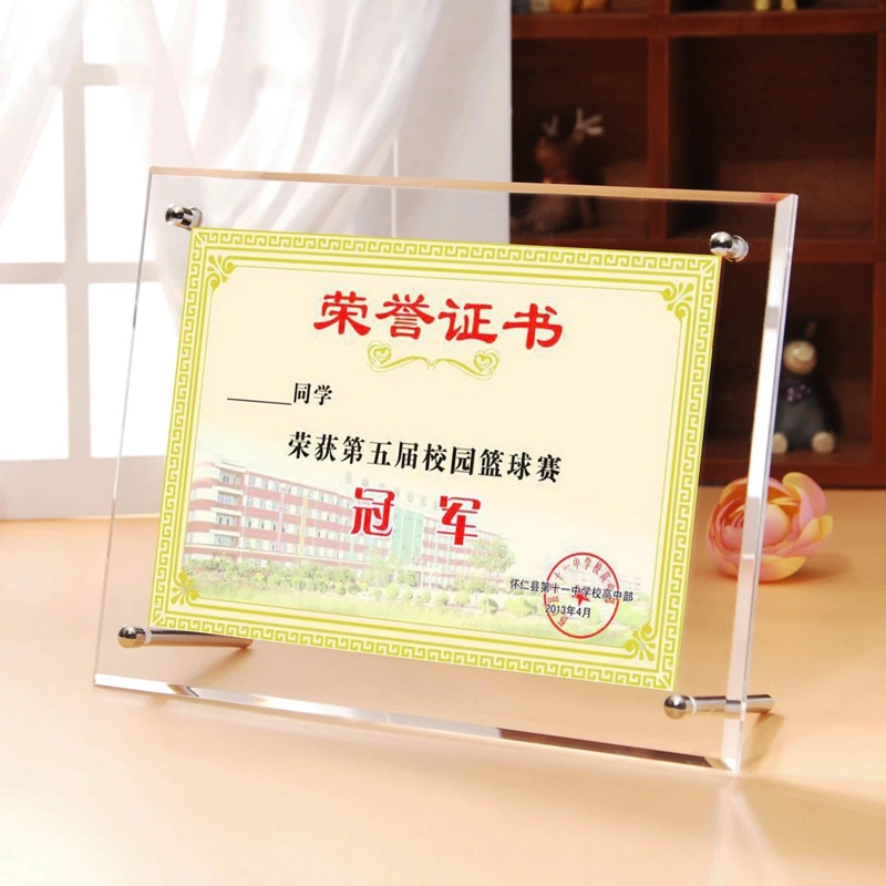 デスクトップフレームレスディスプレイ用アクリルクリアマグネットフォトフレーム 