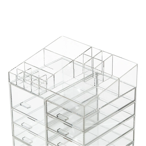 Extra Large Cosmetic Makeup Storage Acrylic Organizer With 10 Drawers
