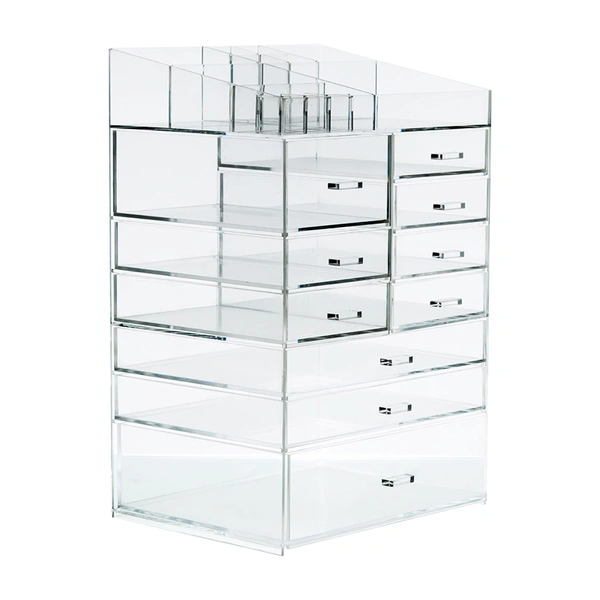Extra Large Cosmetic Makeup Storage Acrylic Organizer With 10 Drawers