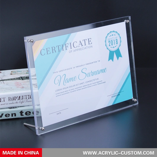 Acrylic Picture Frames - Magnetic Clear Block Photo Frames