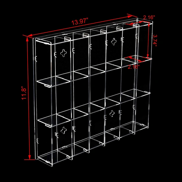 An der Wand montierte Vitrine für Automodelle, Spielzeug-Sammelbox aus Acryl