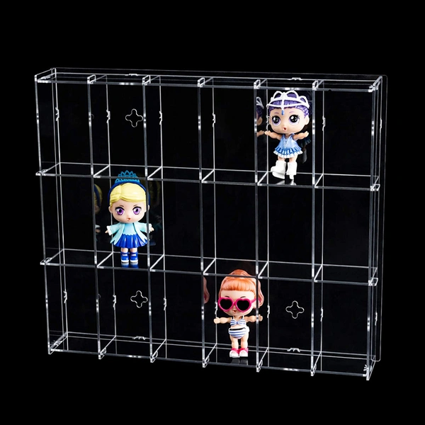 An der Wand montierte Vitrine für Automodelle, Spielzeug-Sammelbox aus Acryl