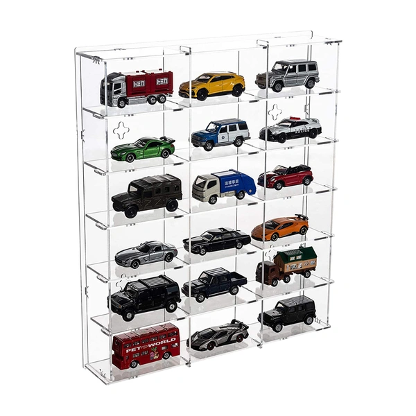 An der Wand montierte Vitrine für Automodelle, Spielzeug-Sammelbox aus Acryl
