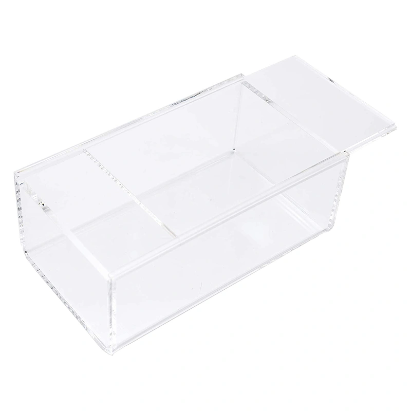 Wholesale Acrylic Boxes Clear Acrylic Storage Boxes with Sliding Lid