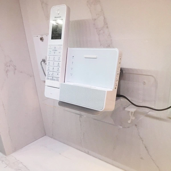 estante de acrílico transparente de la pared de los estantes flotantes de acrílico para el dormitorio / la oficina