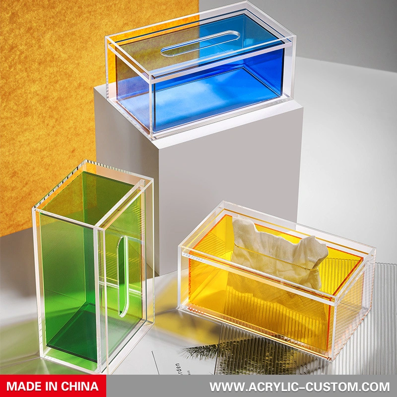 正方形の容器カラフルなティッシュボックスカバー-アクリル-custom.com 