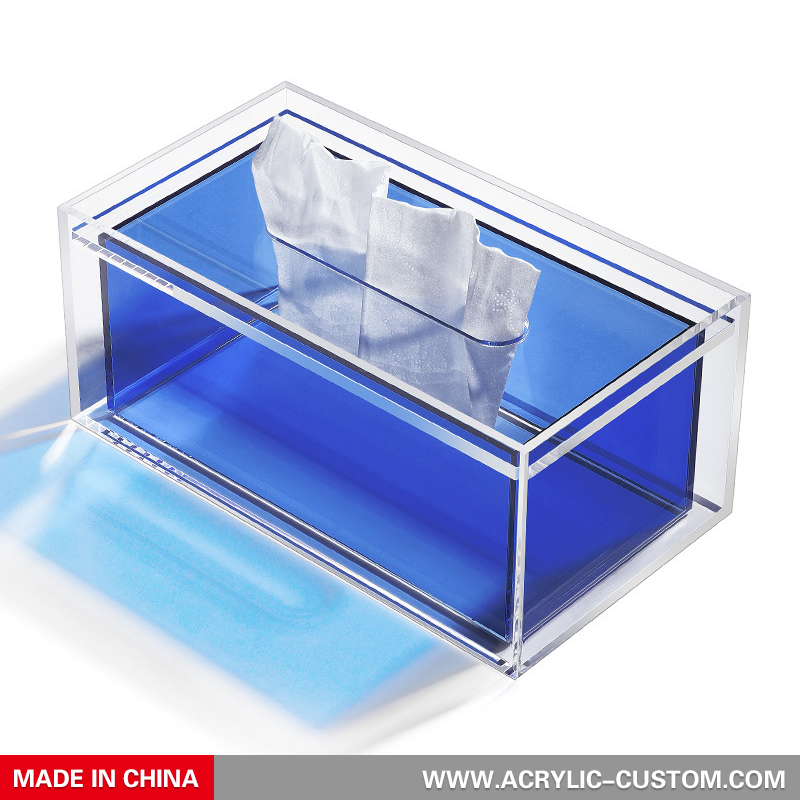 Square Container Colorful Tissue Box Cover