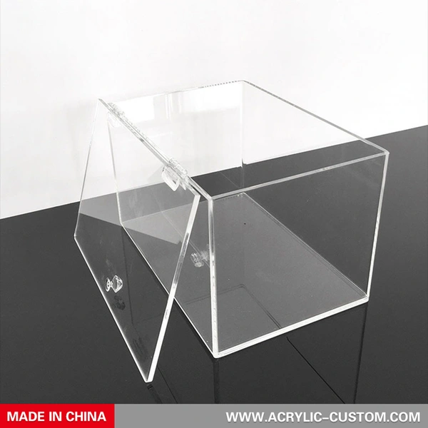 Acrylic box candy display dispenser for the retail food store