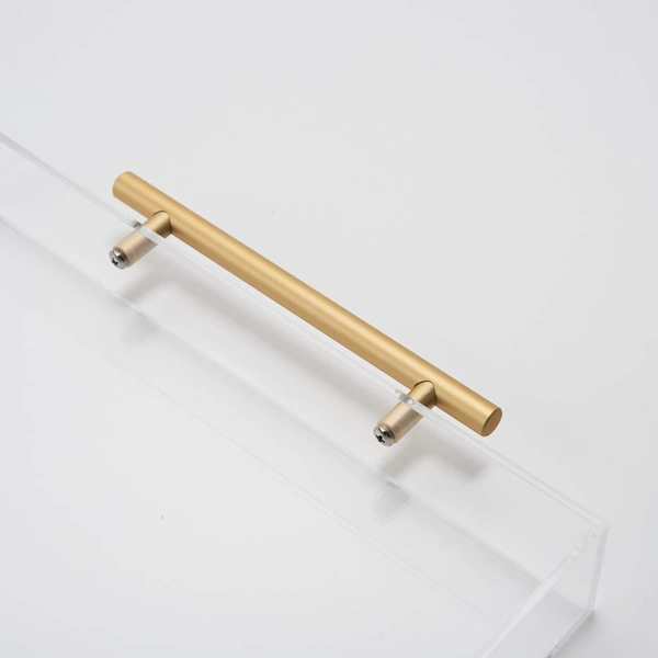 Clear Acrylic Tray and Lucite Tray Organizer with Metal Handles