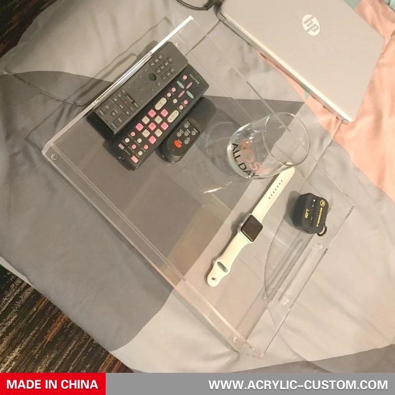 Clear Lucite Food Tray and Acrylic Breakfast Tray