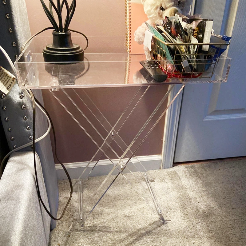 Acrylic Folding Tray Table & Lucite Tray - Cheap Furniture Side Table