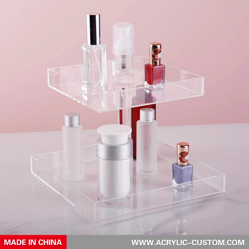 カスタムアクリル化粧収納ホルダー化粧トレイオーガナイザー 