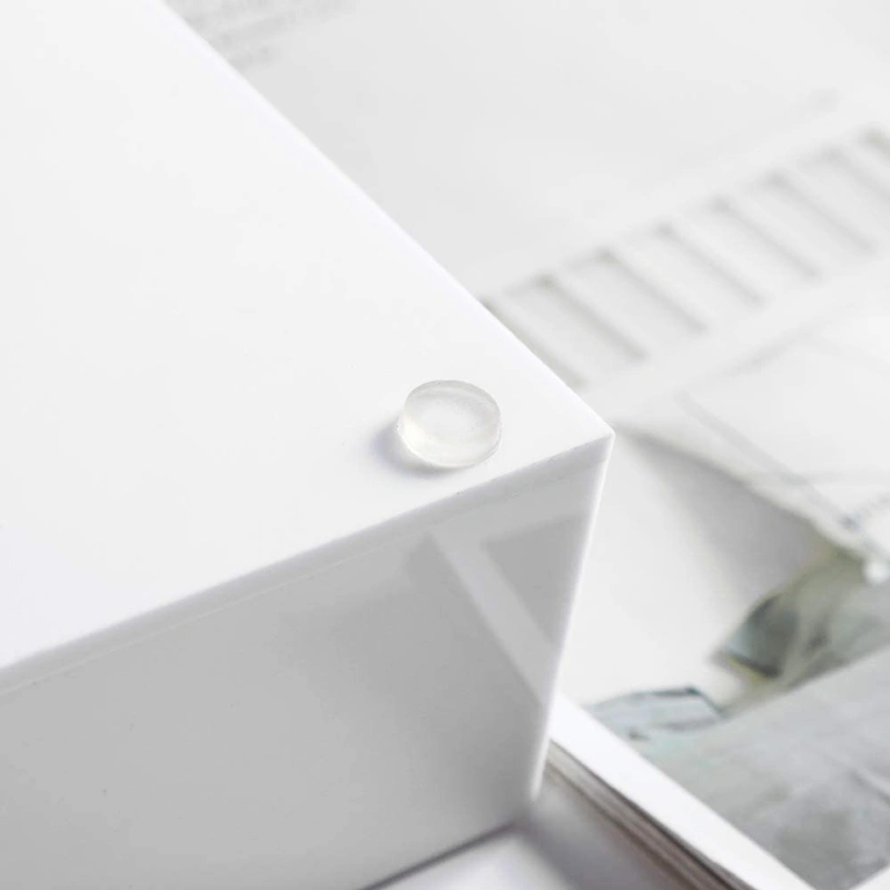 Cheap Acrylic Tray, Wholesale Large White Serving Tray with Handles