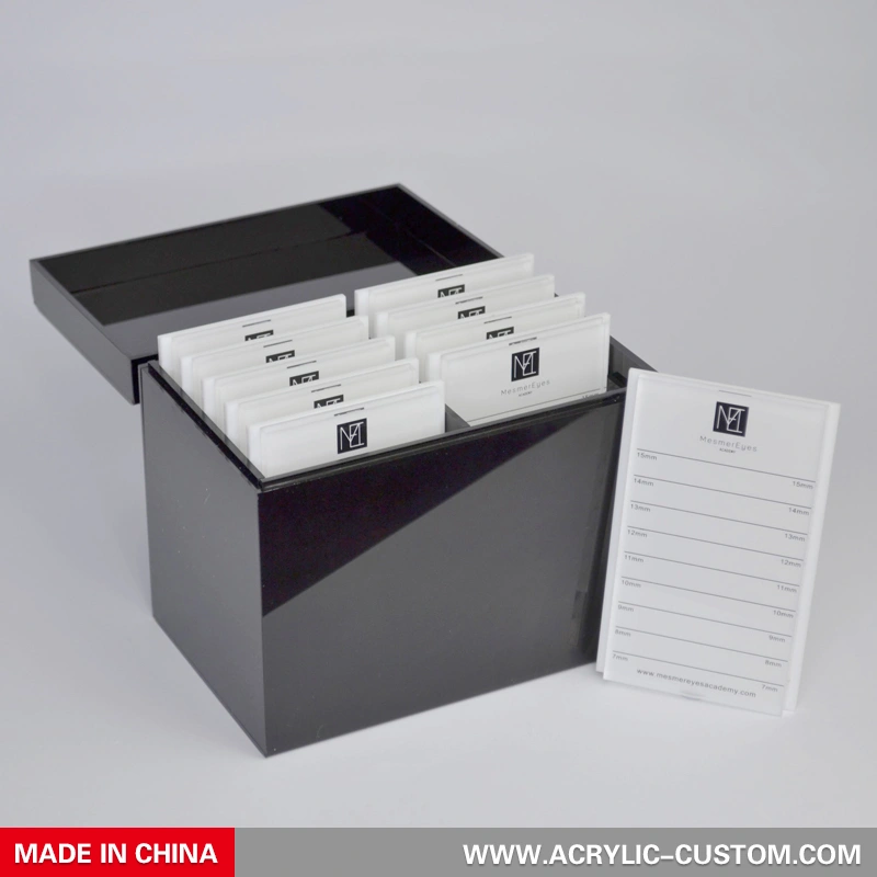 Wimpernverlängerungs-Organizer, Acryl-Wimpernbox mit Kachel