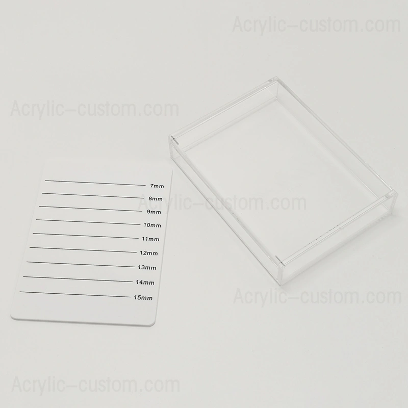 まつ毛オーガナイザークリア収納ボックスとまつ毛タイル 