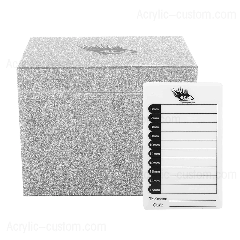 まつげ収納ボックスとまつ毛タイルオーガナイザー-アクリルボックスファクトリー 