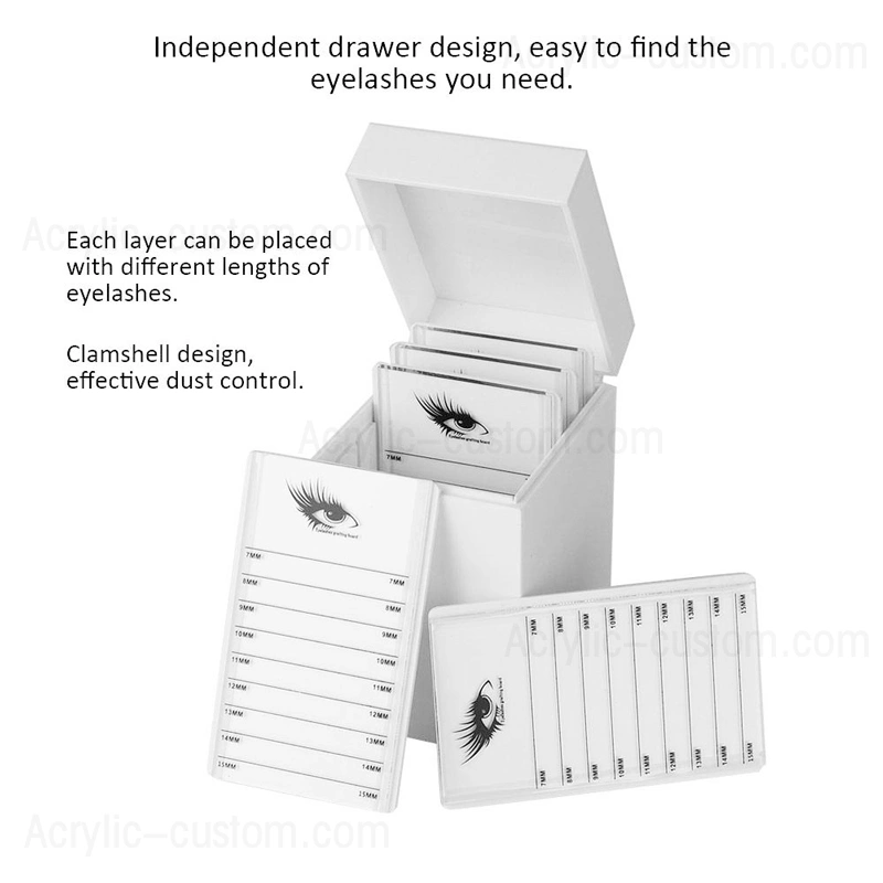 つけまつげ収納ボックスまつげエクステタイルオーガナイザー 