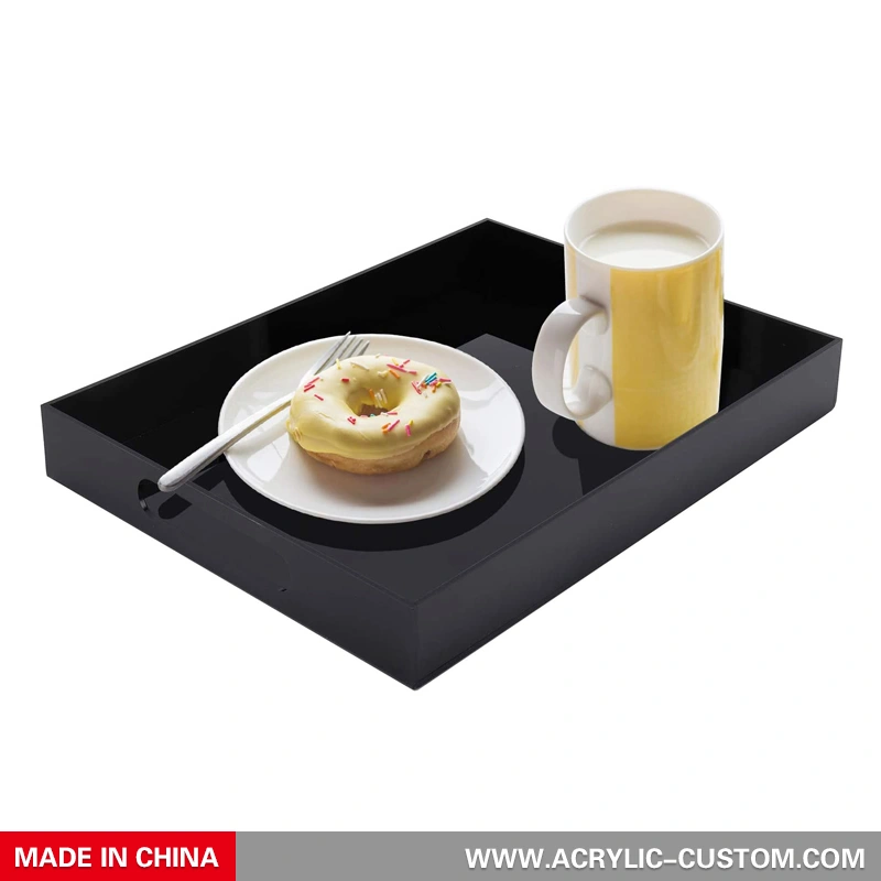 Wholesale Black Acrylic Trays with Handles - Acrylic Trays Factory