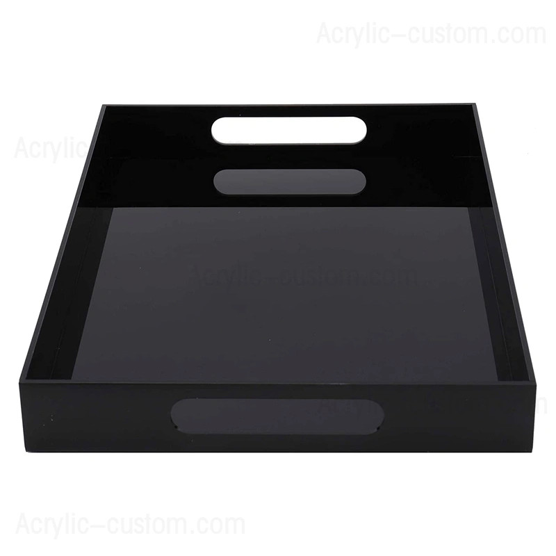 Wholesale Black Acrylic Trays with Handles - Acrylic Trays Factory