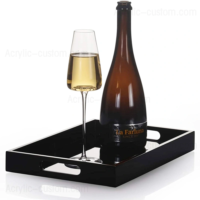 Wholesale Black Acrylic Trays with Handles - Acrylic Trays Factory