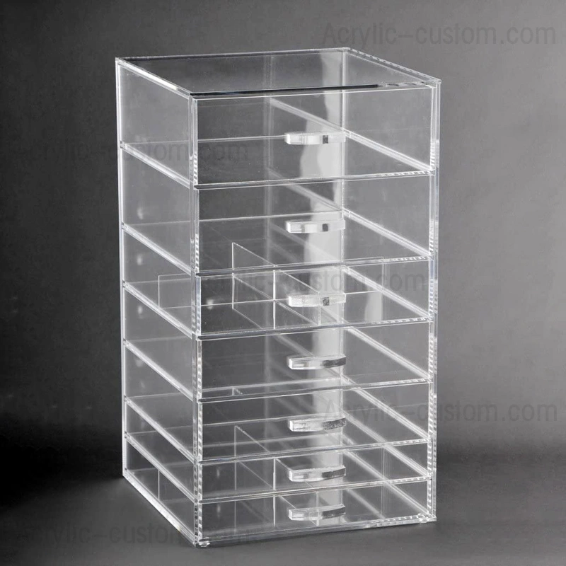 卸売大型化粧品収納ボックス、安いアクリル化粧オーガナイザー 