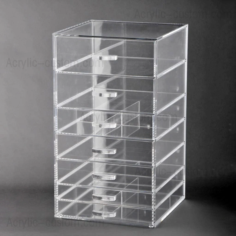 卸売大型化粧品収納ボックス、安いアクリル化粧オーガナイザー 