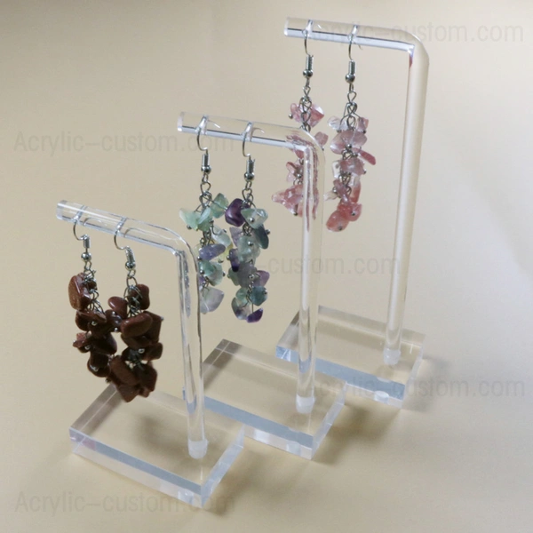 présentoir de bijoux en acrylique givré pour la promotion de la marque | fabricant personnalisé acrylique