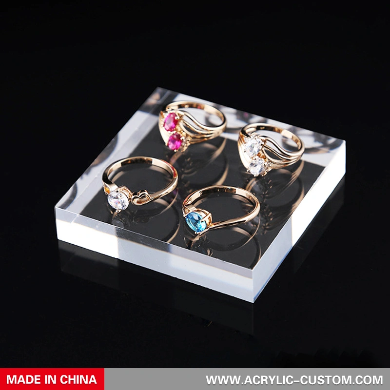 ジュエリーディスプレイブロック-アクリルネックレスディスプレイスタンド 